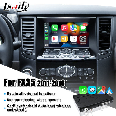 Mejora original de la pantalla del interfaz auto inalámbrico de Apple CarPlay Android para Infiniti FX Q QX