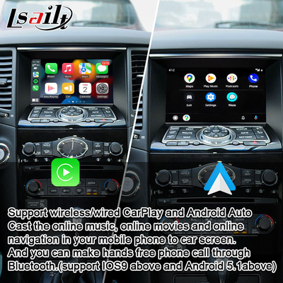 Mejora original de la pantalla del interfaz auto inalámbrico de Apple CarPlay Android para Infiniti FX Q QX