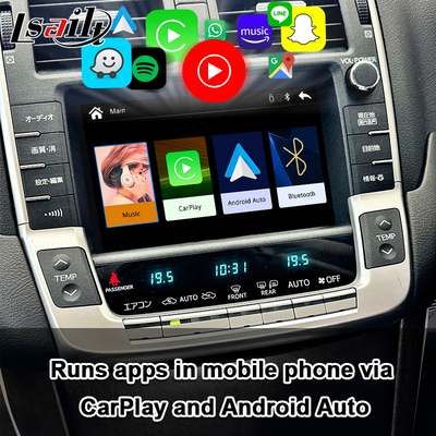 Toyota CarPlay inalámbrico interconecta el interfaz auto de Android para la corona, Land Cruiser LC200