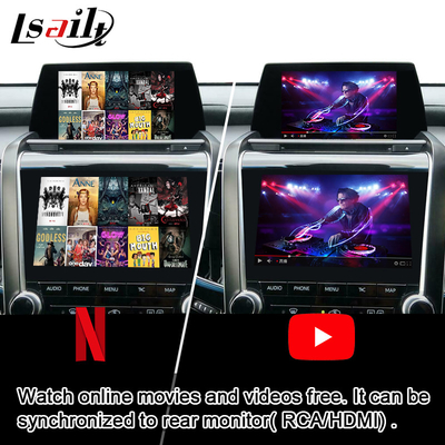 Interfaz video con CarPlay inalámbrico, auto de Android, YouTube de las multimedias OEM-integradas de Android