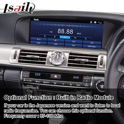 Interfaz video de las multimedias de Lsailt Android para el F-deporte 2012-2017 AWD de Lexus LS460 LS600h LS