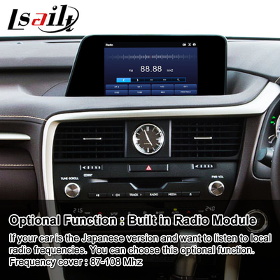 Interfaz multimedia Lsailt Android para Lexus RX200T RX350 RX300 RX Control de ratón 2016-2019