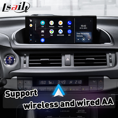 Interfaz automática de Carplay inalámbrico y Android para Lexus CT 200h FSport CT 2017-2022