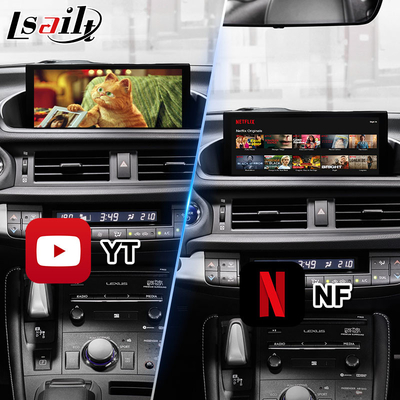 Interfaz de video de navegación Android para Lexus CT 200h FSport 2017-2022
