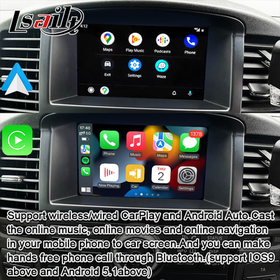 Interfaz CarPlay inalámbrica para el Nissan Pathfinder R51 Navara D40 2013-2016 Android Auto, CarLife, Mirror Link