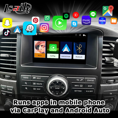 Interfaz CarPlay inalámbrica para el Nissan Pathfinder R51 Navara D40 2013-2016 Android Auto, CarLife, Mirror Link