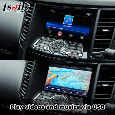 Lsailt Interfaz de CarPlay para Infiniti QX70 FX50 FX35 FX37 2011-2018 Android Auto Decoder, Instalación de pin a pin