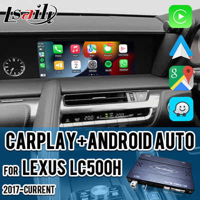 Interfaz de CarPlay inalámbrica Pantalla OEM integrada para Lexus LX570 LX460d 2016-2021 Interfaz de video automático Android