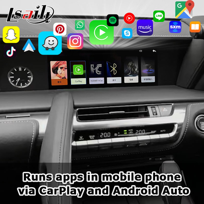 Interfaz de CarPlay inalámbrica Pantalla OEM integrada para Lexus LX570 LX460d 2016-2021 Interfaz de video automático Android