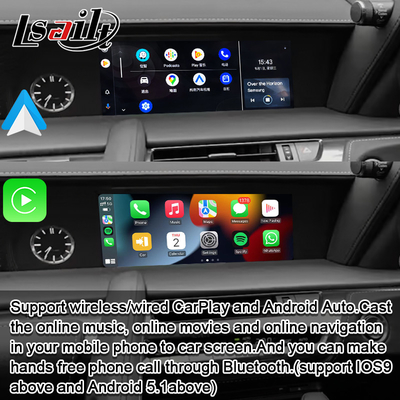 Interfaz de CarPlay inalámbrica Pantalla OEM integrada para Lexus LX570 LX460d 2016-2021 Interfaz de video automático Android