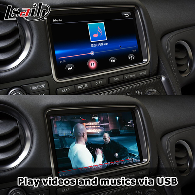 Interfaz CarPlay inalámbrica para GT-R GTR R35 2011-2017 Incluye Android Auto, Navegación GPS, cámara trasera