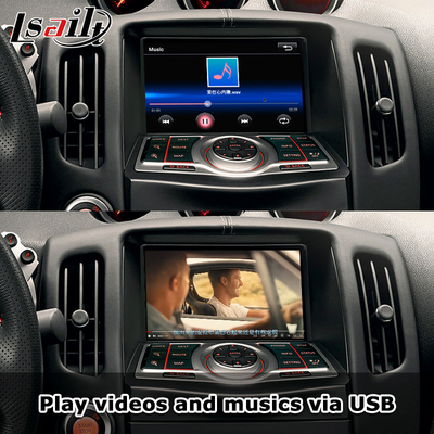 Caja de interfaz Lsailt Carplay para Nissan 370Z 2010-2020 Soporte automático Android Comando de voz, control de dirección