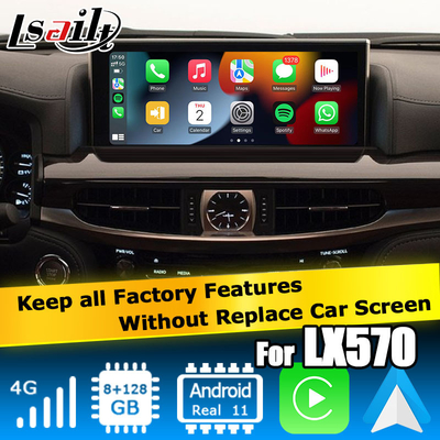 Lexus LX570 LX450d Interfaz de vídeo para Android soporte para carplay Android auto Qualcomm 8+128GB Android 11