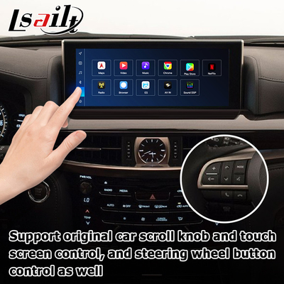 Lexus LX570 LX450d Interfaz de vídeo para Android soporte para carplay Android auto Qualcomm 8+128GB Android 11