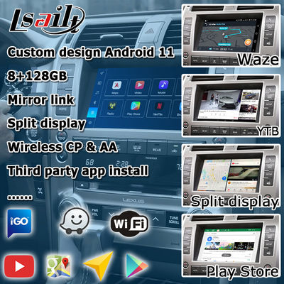 Lexus GX460 Android 13 multimedia Interfaz de video automática de Android Carplay