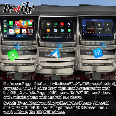 Lexus LX570 2013-2015 basado en la interfaz de video Android de Qualcomm 8+128GB Android 11