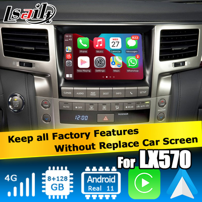 Lexus LX570 2013-2015 basado en la interfaz de video Android de Qualcomm 8+128GB Android 11