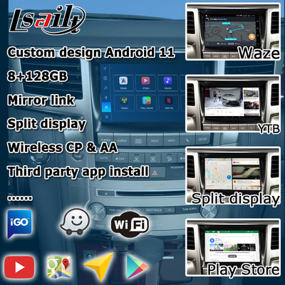 Lexus LX570 2013-2015 basado en la interfaz de video Android de Qualcomm 8+128GB Android 11