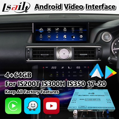 Lsailt Android Interfaz de juego para Lexus IS200T IS300H IS350 IS300 F Sport AWD IS XE30 2017-2020