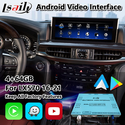 Lsailt Android Multimedia Interfaz de juego de coche para Lexus LX570 LX450d URJ200 LX 2016-2021