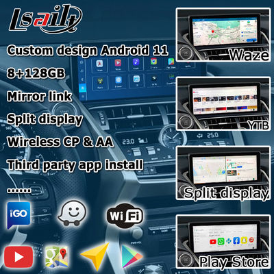 Base de Qualcomm Android 13 8+128GB Lexus NX300 NX300h NX200t interfaz de video de juego de Android