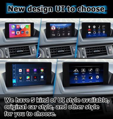Interfaz de video Lexus CT200h Android 13 carplay android auto basado en Qualcomm 8+128GB