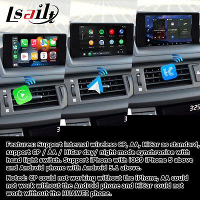 Interfaz de video Lexus CT200h Android 13 carplay android auto basado en Qualcomm 8+128GB