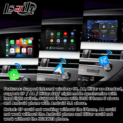 10.25 pulgadas Lexus Android pantalla con Carplay Android Auto Lsailt para RX350 RX450h