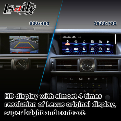 10.25 pulgadas Android 8+128 Carplay Android Actualización automática de la pantalla HDMI Para Lexus IS200t IS350 IS300
