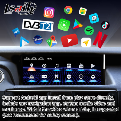 10.25 pulgadas Android 8+128 Carplay Android Actualización automática de la pantalla HDMI Para Lexus IS200t IS350 IS300