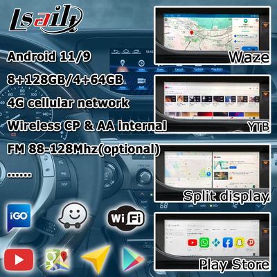 ES300h ES250 ES350 Lexus Actualización de la pantalla de Android Carplay Android Auto Dash Cam 10.25 " Lsailt