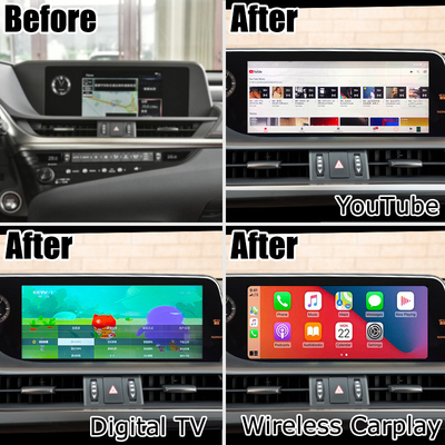 Lexus ES300h actualización de pantalla táctil de 12.3" Android Auto Carplay por Lsailt