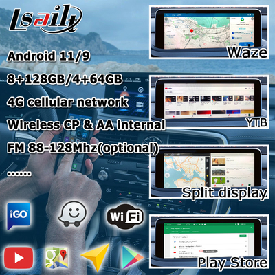 HD 12.3 pulgadas actualización de la pantalla de Android para Lexus RX350 RX450h Lsailt Android Auto Carplay