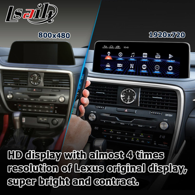 HD 12.3 pulgadas actualización de la pantalla de Android para Lexus RX350 RX450h Lsailt Android Auto Carplay