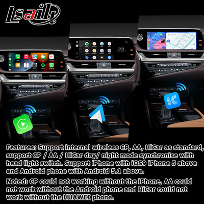 Lexus ES300h actualización de pantalla táctil de 12.3" Android Auto Carplay por Lsailt