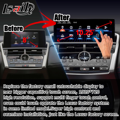 NX300 NX300h Lexus Android pantalla grande 10.25 pulgadas Android Carplay actualización