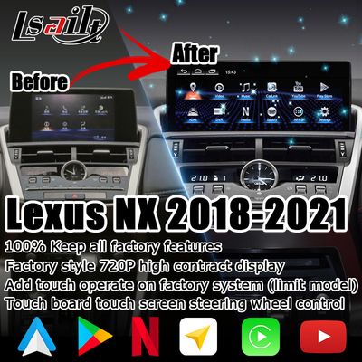 NX300 NX300h Lexus Android pantalla grande 10.25 pulgadas Android Carplay actualización