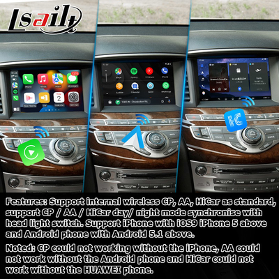 Infiniti QX60 GPS Android auto Sistema de navegación Carplay Interfaz multimedia Android 11 8+128GB