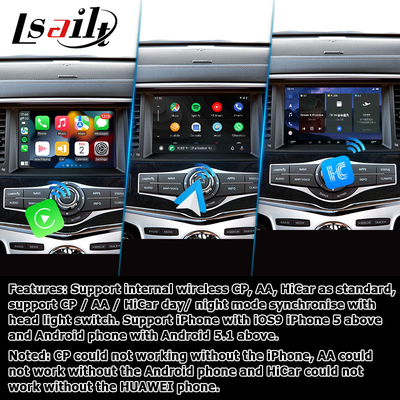 Interfaz automática de carplay para Android Multimedia Box Interfaz de video Infiniti QX80 2018