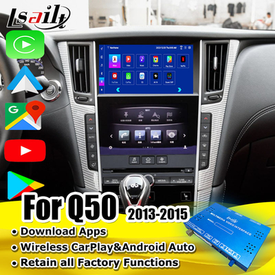 Android 11 Modulo de infoentretenimiento inteligente para Infiniti Q50 2013-2015 Sistemas de integración multimedia en el automóvil, CarPlay Box