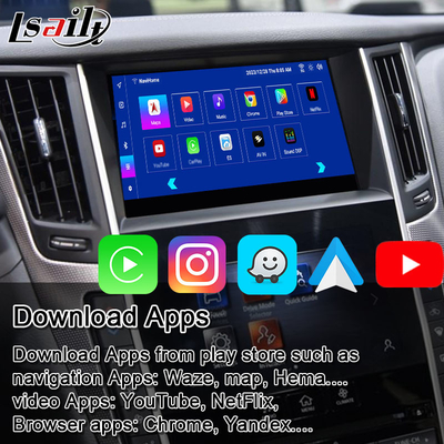 Android 11 Modulo de infoentretenimiento inteligente para Infiniti Q50 2013-2015 Sistemas de integración multimedia en el automóvil, CarPlay Box