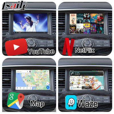 Lsailt 8G Interfaz multimedia Android para Nissan Patrol 2020-2023 Módulo de actualización de Android Integrado con Google Map, CarPlay, YouTube