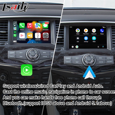 Lsailt 8G Interfaz multimedia Android para Nissan Patrol 2020-2023 Google Map, CarPlay, caja de navegación Android, YouTube