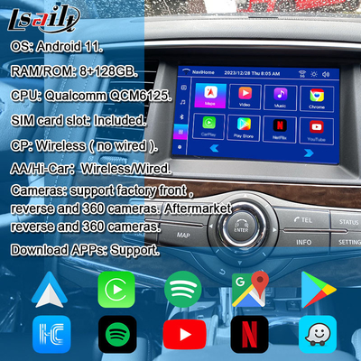 Módulo de infoentretenimiento inteligente Lsailt para sistemas de integración multimedia en el automóvil Nissan Patrol 2017-2019 incluido CarPlay