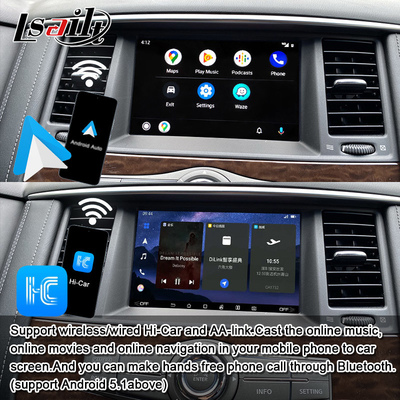 Módulo de infoentretenimiento inteligente Lsailt para sistemas de integración multimedia en el automóvil Nissan Patrol 2017-2019 incluido CarPlay