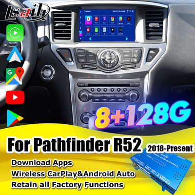 Interfaz multimedia Android de 8 GB para Nissan Pathfinder R52 2018-Patrol Carplay Modulo inalámbrico de Android automático