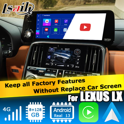 Lexus LX600 LX700h 2022 Interfaz de video multimedia Android basada en Qualcomm 6125 8+128 Android 13