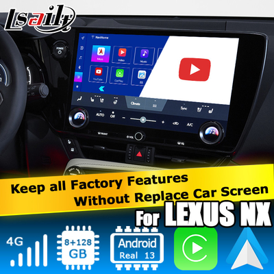 Lexus NX NX200 NX350h NX250 Android 11 interfaz de video multimedia carplay Android auto