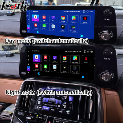 Interfaz de vídeo Android de Lsailt Qualcomm para Lexus LX600 LX500d RX ES NX 2021- Soporte para YouTube, NetFlix, CarPlay inalámbrico