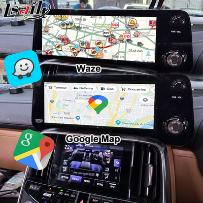 Interfaz de vídeo Android de Lsailt Qualcomm para Lexus LX600 LX500d RX ES NX 2021- Soporte para YouTube, NetFlix, CarPlay inalámbrico